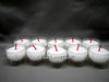 10 Veilleuses- Bougies votives blanches