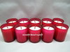 10 Veilleuses- Bougies votives rouges 30h